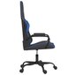 Žaidimų kėdė vidaXL, juoda/mėlyna kaina ir informacija | Biuro kėdės | pigu.lt