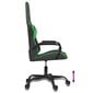Žaidimų kėdė vidaXL, juoda/žalia kaina ir informacija | Biuro kėdės | pigu.lt