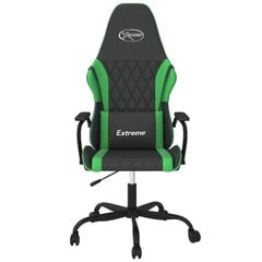 Žaidimų kėdė vidaXL, juoda/žalia kaina ir informacija | Biuro kėdės | pigu.lt