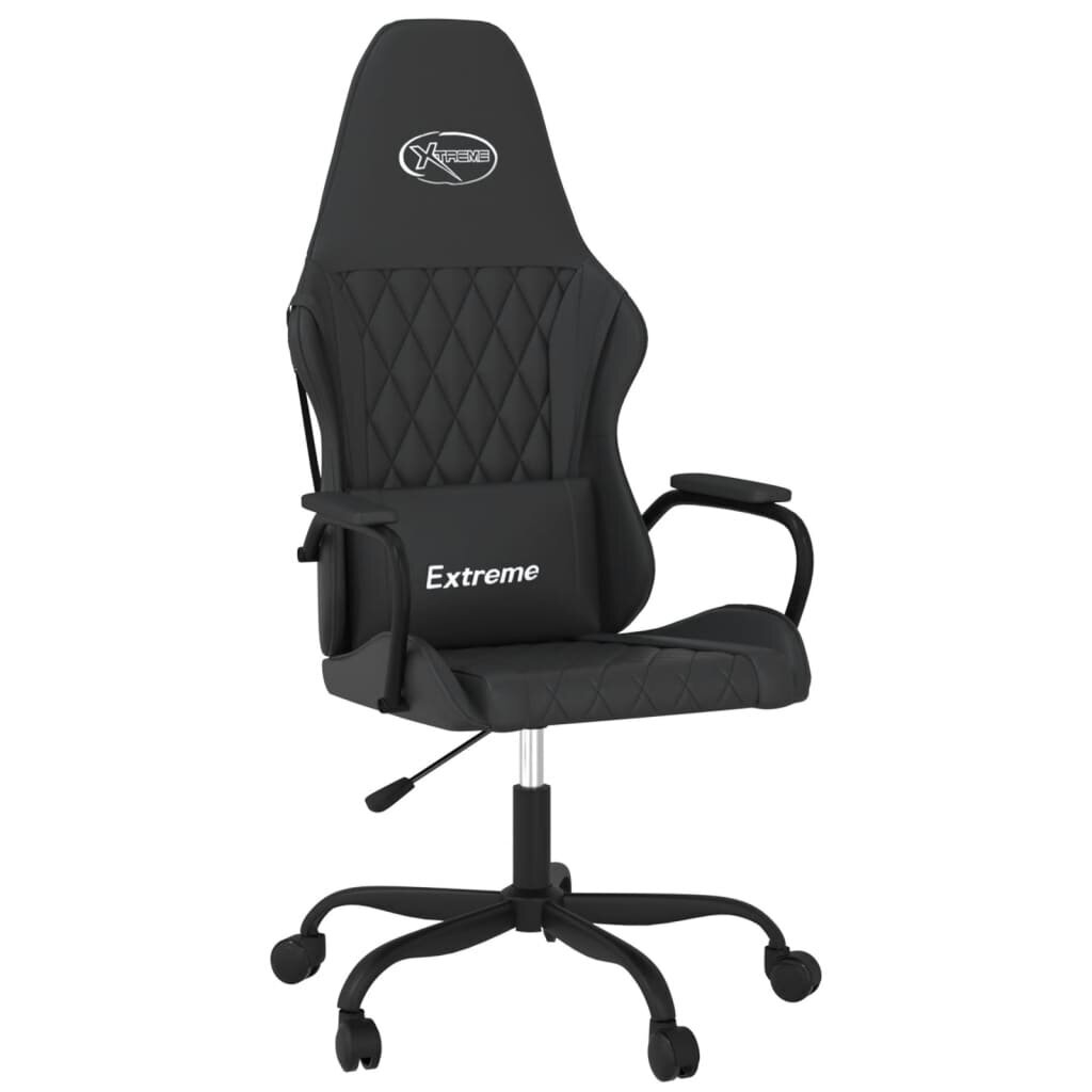 Žaidimų kėdė vidaXL, juoda kaina ir informacija | Biuro kėdės | pigu.lt