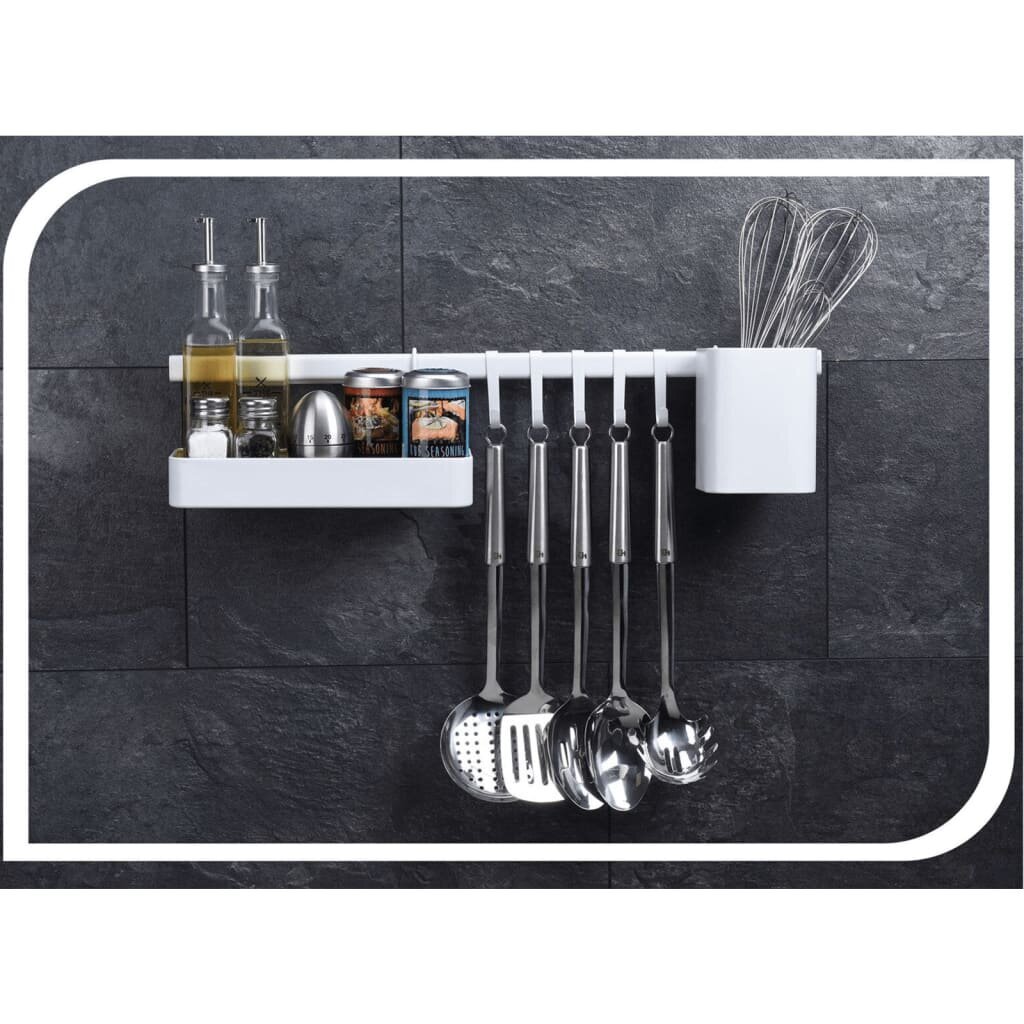 Excellent Houseware virtuvinė lentyna Kitchen Organizer, juoda kaina ir informacija | Virtuvės įrankiai | pigu.lt