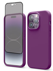 Soudberry Privacy Set skirtas Apple iPhone 14 Pro, violetinis kaina ir informacija | Telefono dėklai | pigu.lt