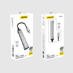 Dudao HUB 4in1 USB-C - 4x USB-A (3 x USB2.0 / USB3.0) 6.3cm (A16T) kaina ir informacija | Adapteriai, USB šakotuvai | pigu.lt