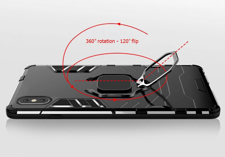 Ring Armor skirtas Samsung Galaxy A23 4G / 5G, juodas kaina ir informacija | Telefono dėklai | pigu.lt