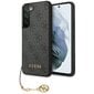 Guess skirtas 4G Charms Collection skirtas Samsung Galaxy S23, pilkas kaina ir informacija | Telefono dėklai | pigu.lt