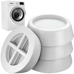 Antivibracinės guminės pagalvėlės skalbimo mašinos kojoms, 4 vnt. kaina ir informacija | Buitinės technikos priedai | pigu.lt