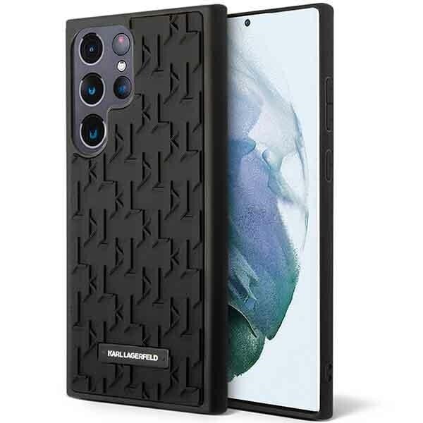 Karl Lagerfeld 3D Monogram skirtas Samsung Galaxy S23 Ultra, juodas цена и информация | Telefono dėklai | pigu.lt