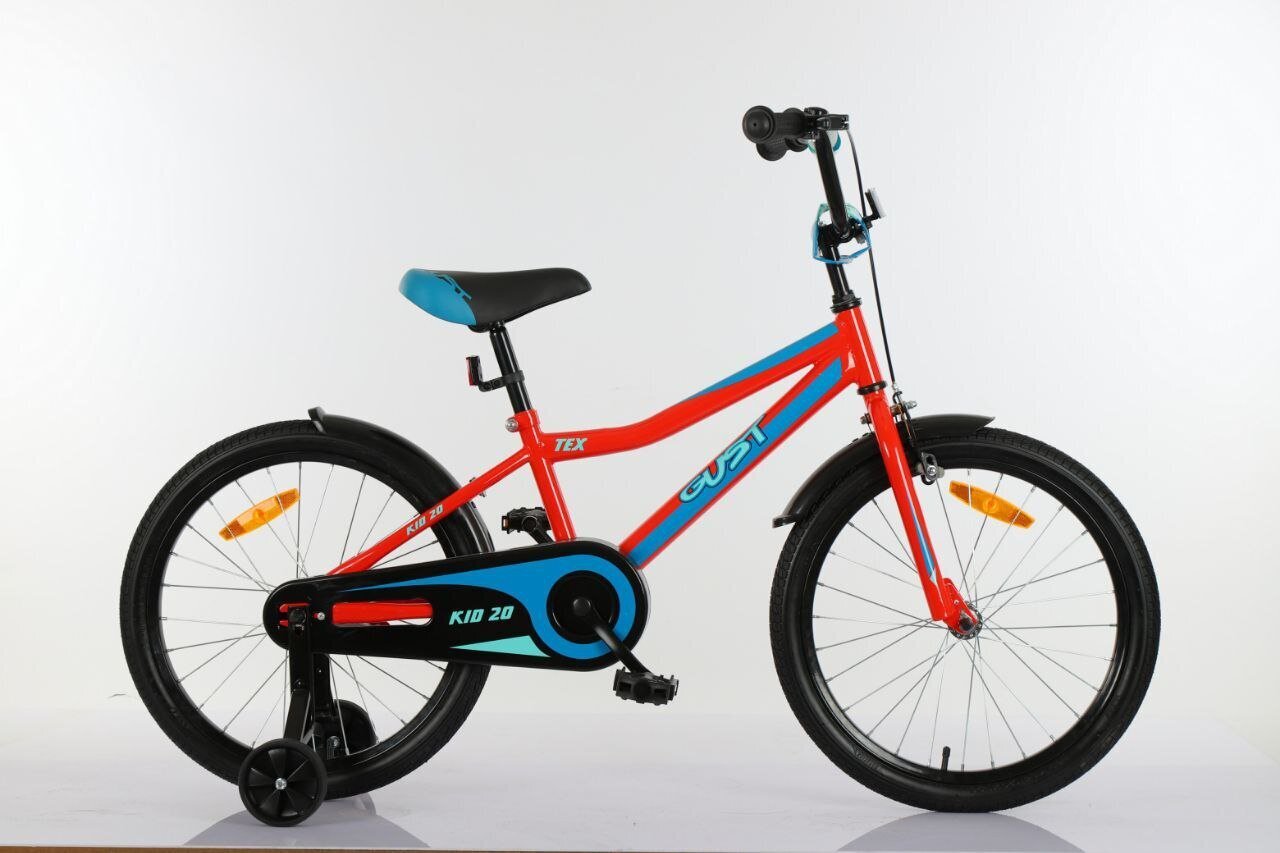 Vaikiškas dviratis Gust Tex" 20'', raudonas kaina ir informacija | Dviračiai | pigu.lt