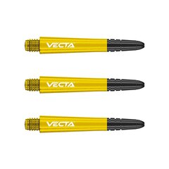 Древки Winmau Vecta, средние, 37 мм, желтые цена и информация | Дартс | pigu.lt