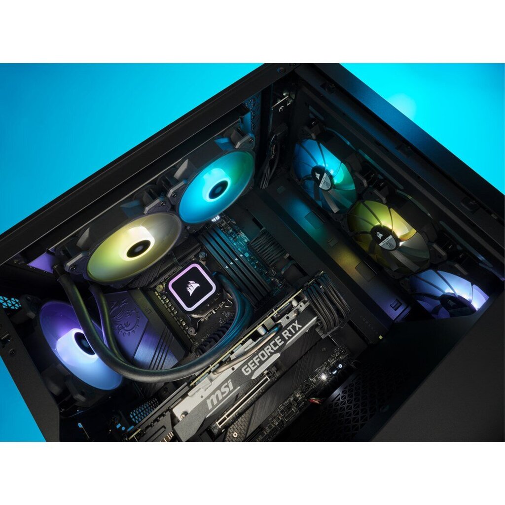 Corsair H100x RGB Elite kaina ir informacija | Aušinimas vandeniu - rinkiniai | pigu.lt