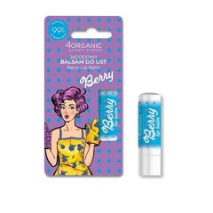 Бальзам для губ 4Organic Pin-up Girl Berry, 5 г цена и информация | Помады, бальзамы, блеск для губ | pigu.lt