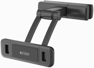 Tech-Protect V2 car holder for telescopic headrest for phone | tablet - black kaina ir informacija | Planšečių, el. skaityklių priedai | pigu.lt