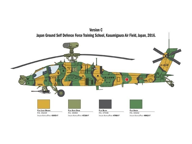 Surenkamas modelis Italeri AH-64 Longbow Apache, 1/48, 2748 kaina ir informacija | Konstruktoriai ir kaladėlės | pigu.lt