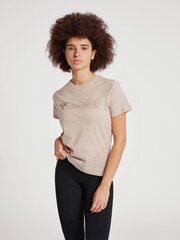 Marškinėliai moterims Hummel Noni 2.0 2143252119, smėlio spalvos kaina ir informacija | Sportinė apranga moterims | pigu.lt