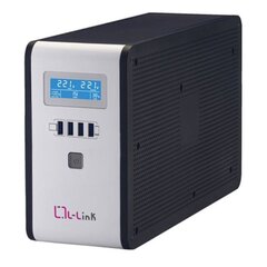 Источник бесперебойного питания L-Link LL-7720, 2000 VA / 1200 W, с дисплеем, чёрный/серый цена и информация | Источники бесперебойного питания (UPS) | pigu.lt