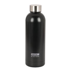 Термобутылка из нержавеющей стали Safta Black цена и информация | Фляги для воды | pigu.lt