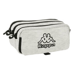 Тройной пенал Kappa Grey knit, серый (22 x 12 x 3 см) цена и информация | Пеналы | pigu.lt