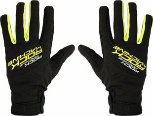 Вело перчатки Rock Machine Winter Race LF, черный/зелёный, размер S цена и информация | Велосипедные перчатки | pigu.lt