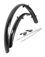 Bicycle Mudguards Orion Mudguards Set Black 28" x 41 mm Mudguards цена и информация | Purvasaugiai | pigu.lt