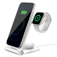Nillkin PowerTrio 3in1 Wireless Charger for Apple Watch White (MFI) цена и информация | Зарядные устройства для телефонов | pigu.lt