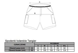 Vyriški šortai Tanger, juodi kaina ir informacija | Dviratininkų apranga | pigu.lt