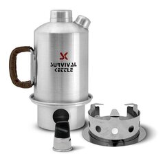 Survival Kettle turistinis virdulys su krosnele, 1,2l kaina ir informacija | Turistiniai katiliukai, indai, įrankiai | pigu.lt