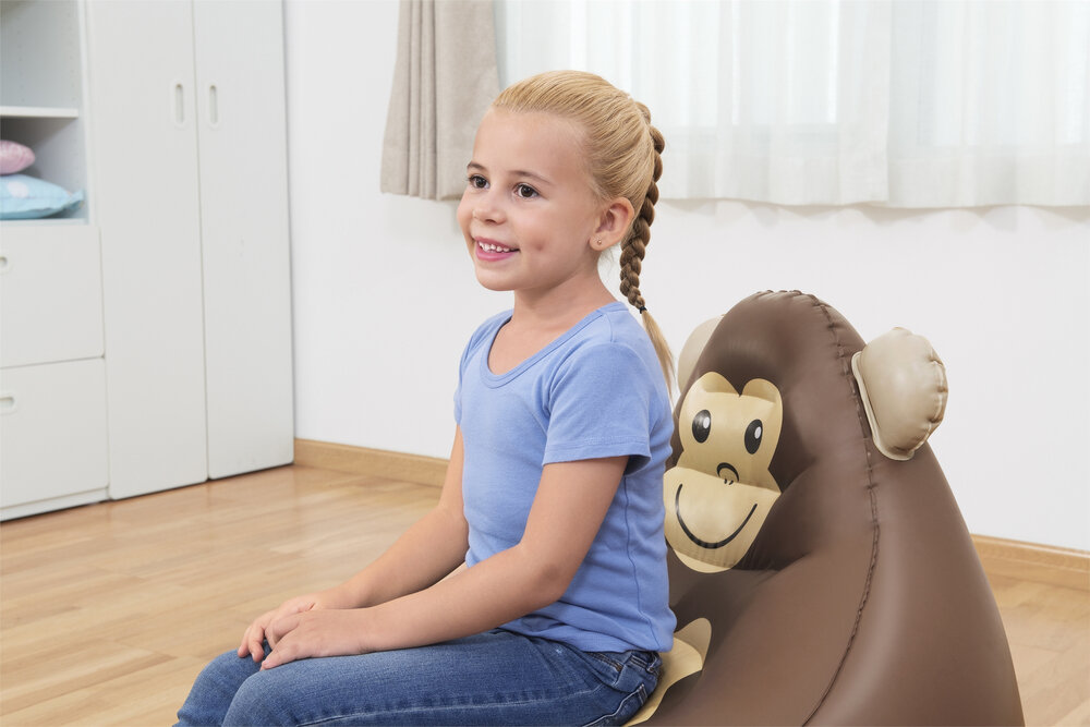 Bestway pripučiamas vaikiškas fotelis, beždžionėlė kaina ir informacija | Pripučiami čiužiniai ir baldai | pigu.lt