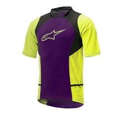 Alpinestars Drop 2 Short Sleeve Jersey Purple-acid Yellow цена и информация | Одежда для велосипедистов | pigu.lt