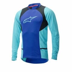 Alpinestars Drop 2 Long Sleeve Jersey Blue - Yellow MTB Jersey цена и информация | Одежда для велосипедистов | pigu.lt