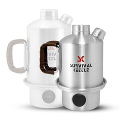 Turistinis virdulys Survival Kettle, 0.7l kaina ir informacija | Turistiniai katiliukai, indai, įrankiai | pigu.lt