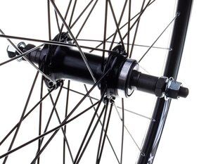 Rear Wheel 28" Rim Cone JY-734 Hub Aluminium Black цена и информация | Покрышки, шины для велосипеда | pigu.lt