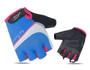 Cycling Gloves Vivo SB-01-8501-C Blue White Non Slip Gel Protection цена и информация | Велосипедные перчатки | pigu.lt