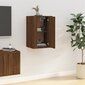 Sieninė televizoriaus spintelė vidaXL, ruda kaina ir informacija | TV staliukai | pigu.lt