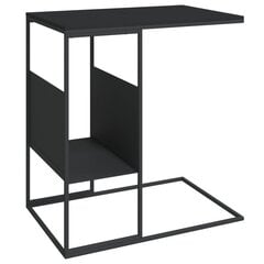 Šoninis staliukas vidaXL 55x36x59,5cm, juodas kaina ir informacija | Kavos staliukai | pigu.lt