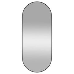 Prie sienos montuojamas veidrodis vidaXL, 25x60cm, juoda kaina ir informacija | Veidrodžiai | pigu.lt