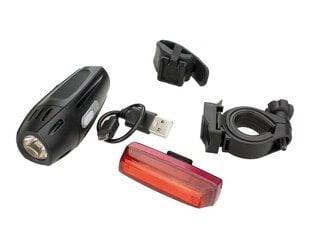 Lighting set -XC-241238 -USB -XC-241+XC238R цена и информация | Велосипедные фонари, отражатели | pigu.lt