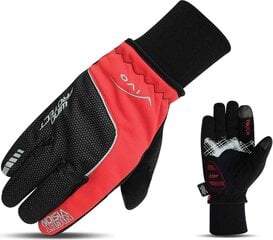 Winter Cycling Gloves  Vivo SB-02-1545B black-red Microfiber цена и информация | Велосипедные перчатки | pigu.lt