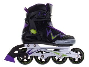 Inline Skates Vivo Viera PW-150AY Black - Purple цена и информация | Ролики | pigu.lt