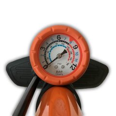 LYNX Steel floor pump with manometer up to 12 Bar (174 psi) цена и информация | Насосы для велосипеда | pigu.lt