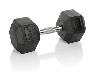 HEXHEAD DUMBBELL HEX 22.5 kg Black цена и информация | Гантели, гири, штанги | pigu.lt