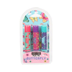 Lūpų balzamo rinkinys BYS Mini Me Lip Balm, Butterfly, 3 x 3 g цена и информация | Помады, бальзамы, блеск для губ | pigu.lt