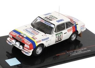 Peugeot 504 Coupe V6 #01 Rallye Cote D'Ivoire 1978 T.Makinen/J.Todt IXO :43 RAC417B цена и информация | Коллекционные модели автомобилей | pigu.lt