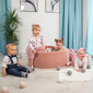 Kamuoliukų baseinas KiddyMoon Velvet Ball Pool 90x30 cm, 300 kamuoliukų, rudas kaina ir informacija | Žaislai kūdikiams | pigu.lt