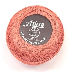 Нитки для вязания Atlas, цвет оранжевый 1OR3 цена и информация | Принадлежности для вязания крючком | pigu.lt
