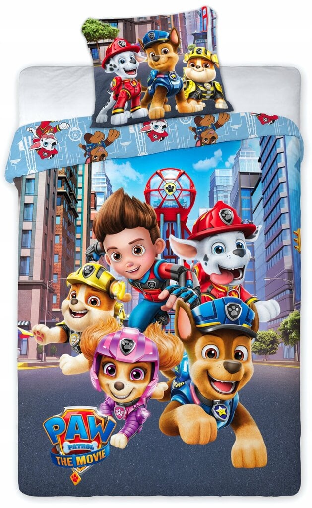 Vaikiškas patalynės komplektas Paw Patrol 160x200, 2 dalių kaina ir informacija | Patalynė kūdikiams, vaikams | pigu.lt