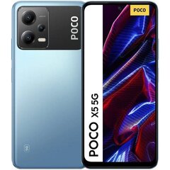 Poco X5 5G 6/128GB Blue MZB0D6UEU kaina ir informacija | Mobilieji telefonai | pigu.lt