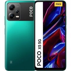 Poco X5 5G 6/128GB Green MZB0D5SEU kaina ir informacija | Mobilieji telefonai | pigu.lt