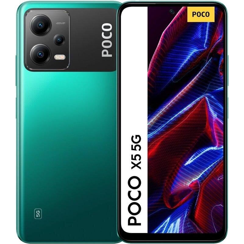 Poco X5 5G 6/128GB MZB0D5SEU Green kaina ir informacija | Mobilieji telefonai | pigu.lt