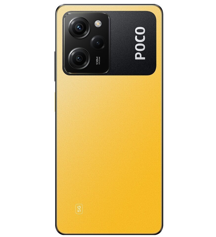 Poco X5 Pro 5G 6/128GB MZB0CRLEU Yellow kaina ir informacija | Mobilieji telefonai | pigu.lt