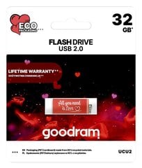 GoodRam Pendrive CUBE 32GB USB2.0 kaina ir informacija | Goodram Kompiuterinė technika | pigu.lt